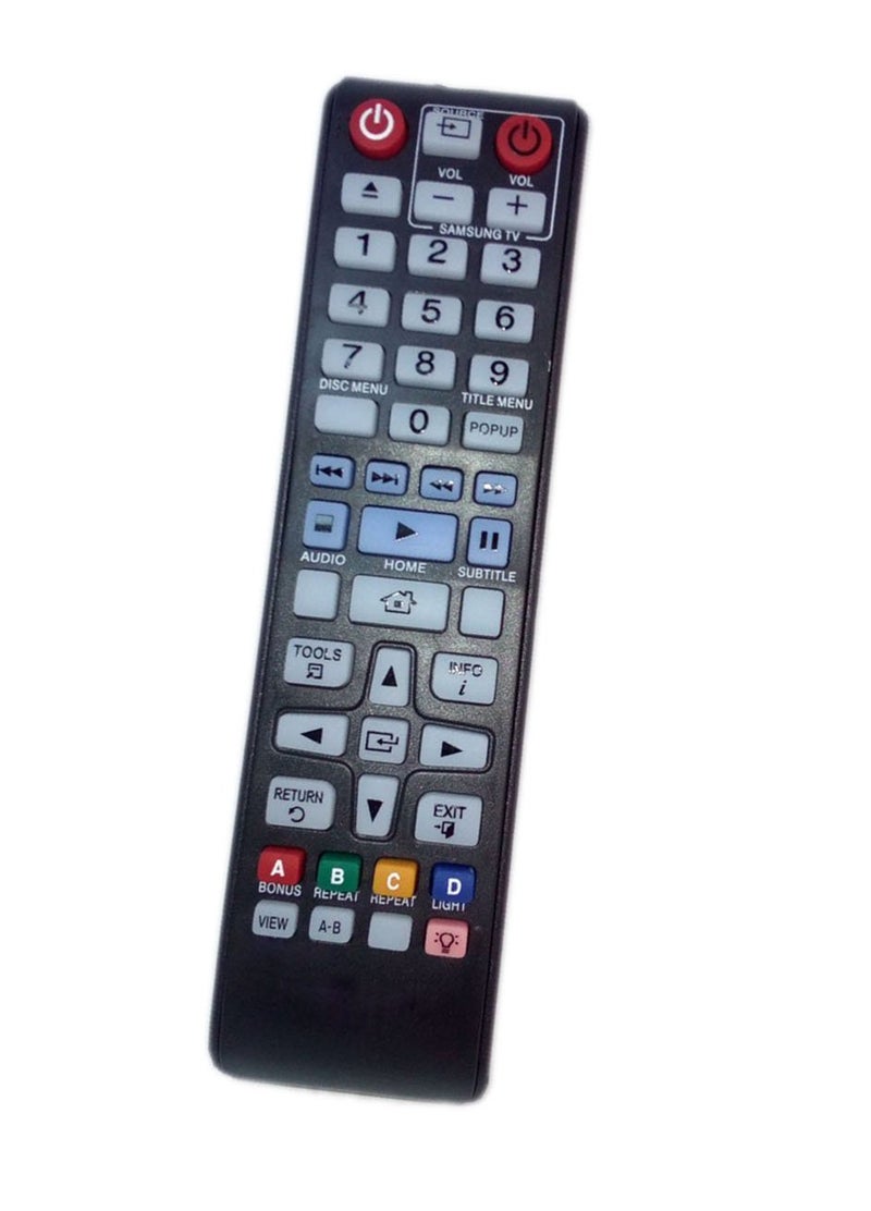 JustFine Replaced Remote Control Compatible for Samsung BDF5700ZA AK5900173A BD-HM57C/ZA BDH6500 DVD BD Blu-Ray Disc Player - Image 1